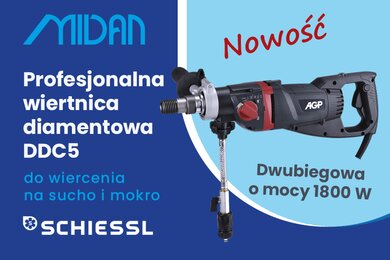 NOWOŚĆ! Profesjonalna wiertnica diamentowa DDC5.