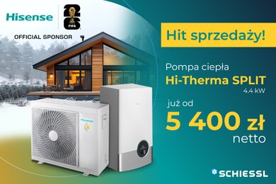 Ceny w dół na pompy ciepła Hisense SPLIT