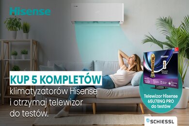 Kup 5 klimatyzatorów Hisense i odbierz telewizor!
