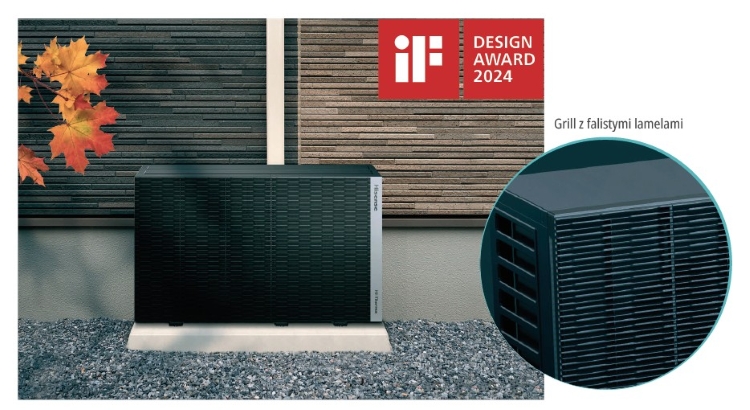 zdjęcie agregatu z logo nagrody IF design 2024