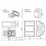 Sterownik Carel DN33Z9MR20, 4-krok., ciśnieniowy, 24V AC/DC foto 2