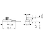 Czujnik temperatury Danfoss AKS 11 (przegrzanie) PT1000 foto 2
