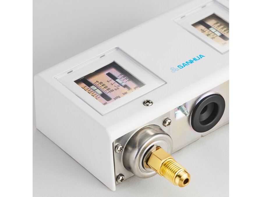 Presostat podwójny PS15AML-S51, auto./ręczny reset Sanhua