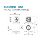 Cewka zaworu elektromag. 220-240V/50Hz,12W, MQ-A0322G-000001 Sanhua foto 2