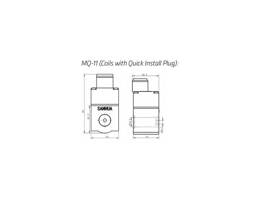 Cewka zaw.elektromag.Easy to Install220-240V/50Hz,11W,MQ-A11 Sanhua