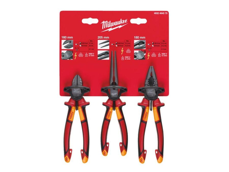 Zestaw szczypiec VDE 3szt. Milwaukee
