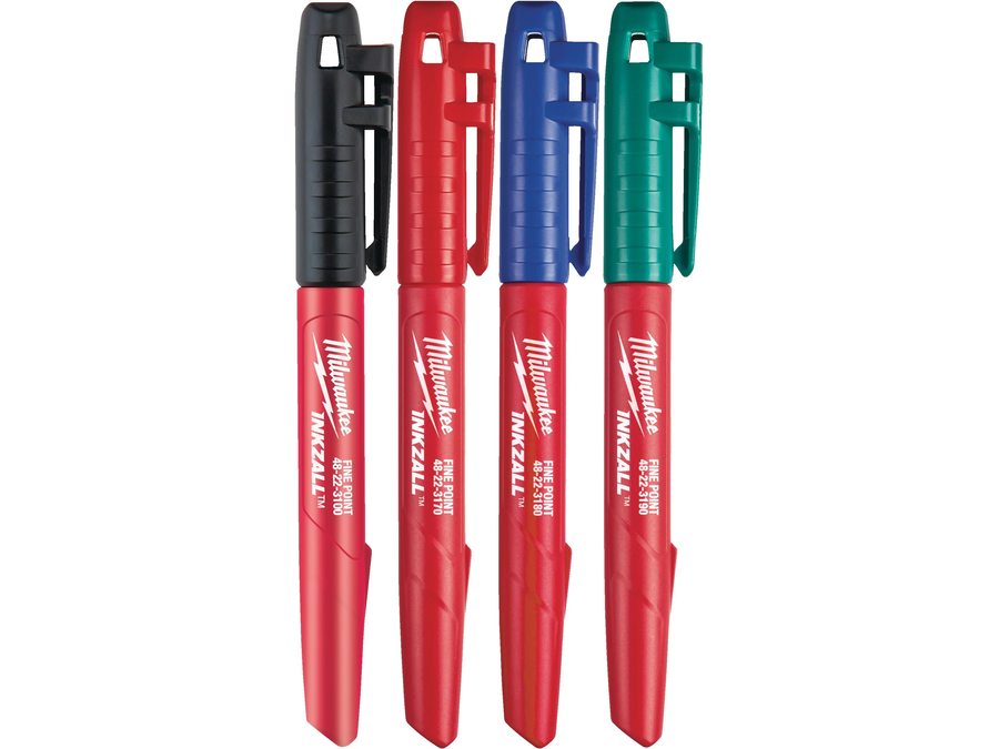 Zestaw markerów INKZALL kolorowe 4szt. Milwaukee