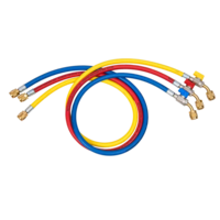 Wąż 150 cm Refco z zaworem, żółty, CA-CL-60-Y-45 Refco